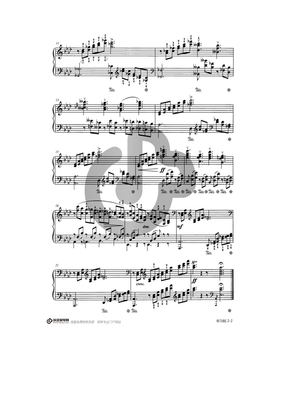 练习曲（9级）——上海音乐学院钢琴考级曲集2018 钢琴谱.docx_第2页