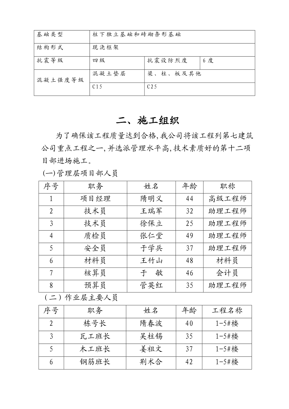 社会主义新农村住宅楼施工组织设计.doc_第3页