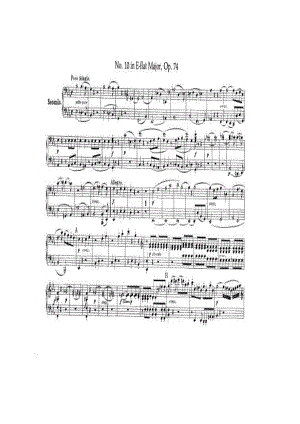 降E大调第十弦乐四重奏 String Quartet No.10 in E 钢琴谱_1.docx