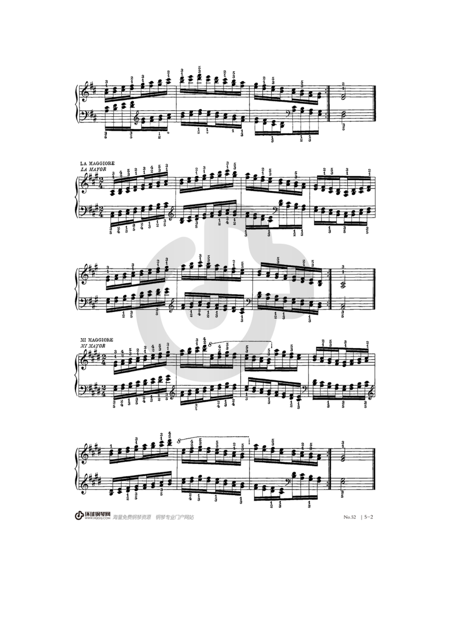 哈农钢琴练指法52 钢琴谱.docx_第2页