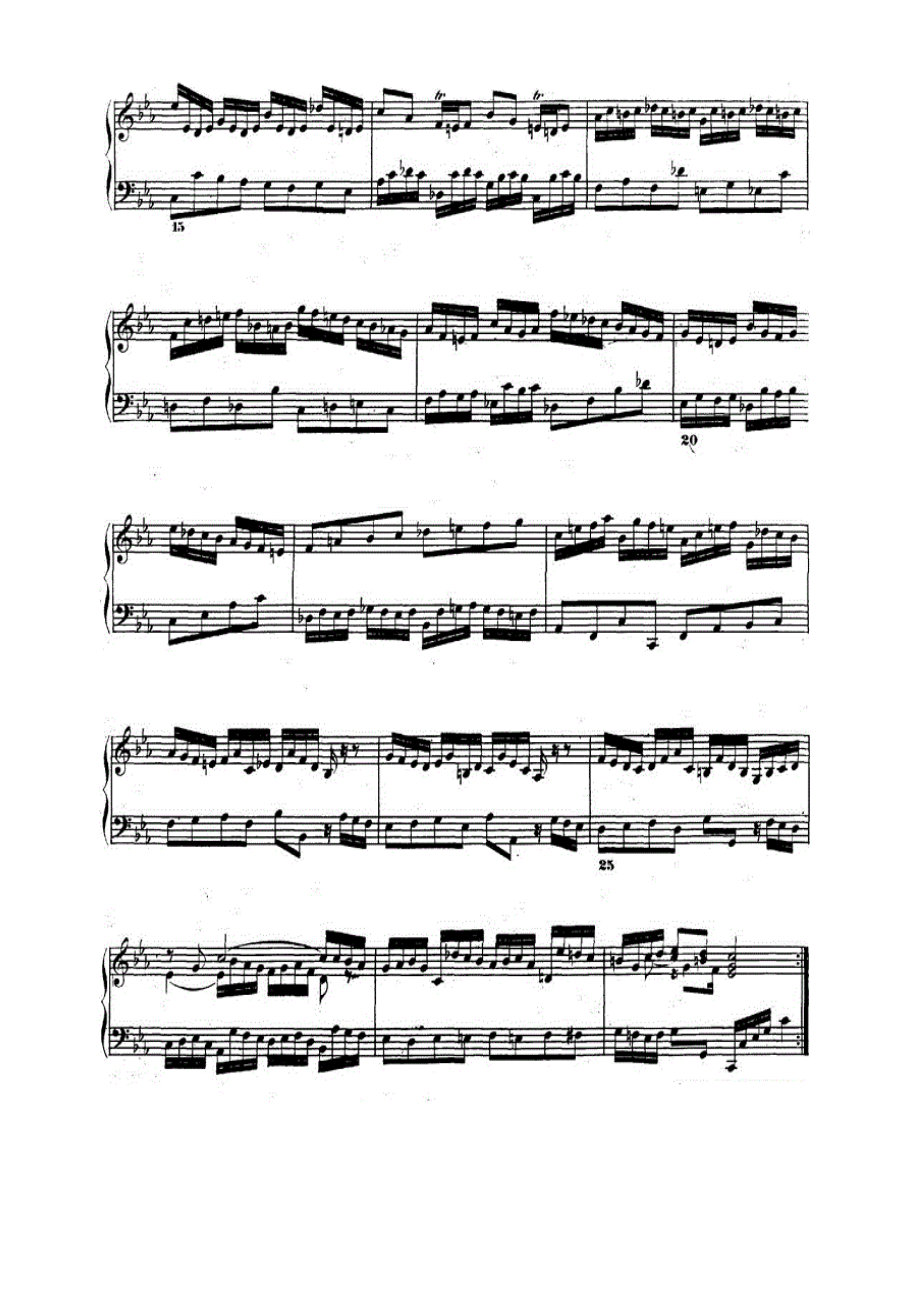 巴赫《平均律钢琴曲集·第二卷》之前奏曲（NO.2） 钢琴谱.docx_第2页