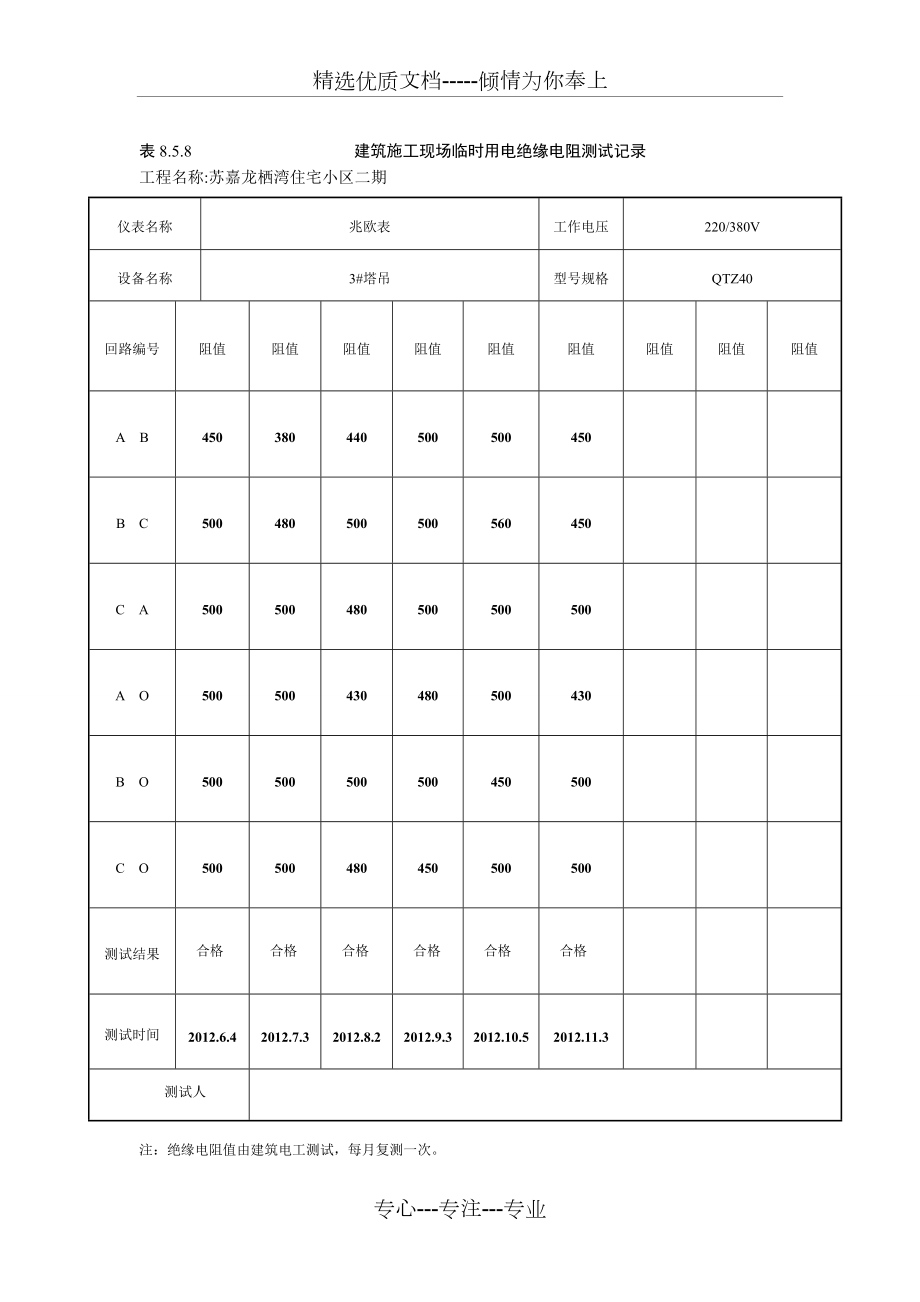 绝缘电阻测试记录.doc_第3页