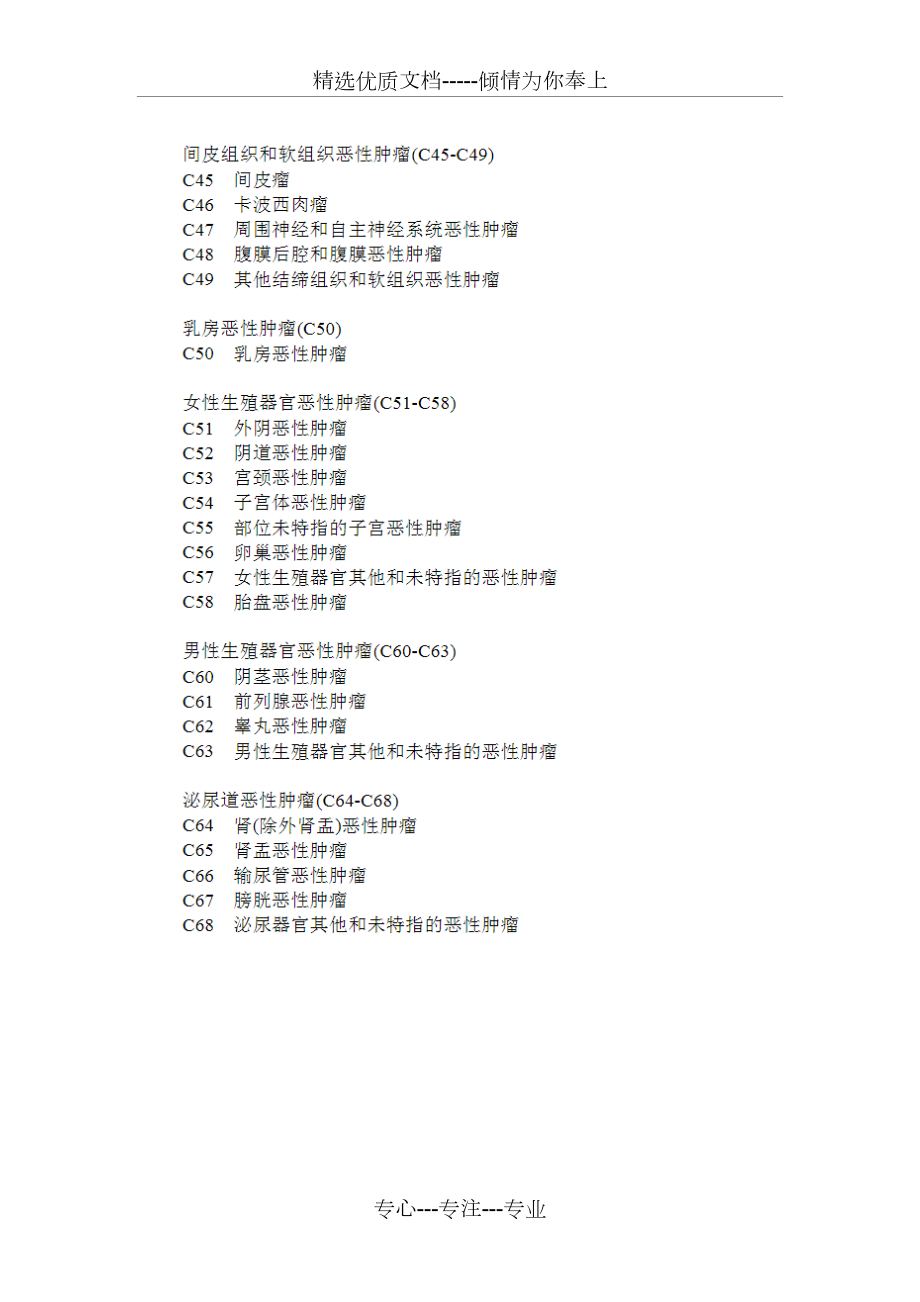 恶性肿瘤范围--《ICD-10疾病和有关健康问题的国际统计分类》.docx_第3页