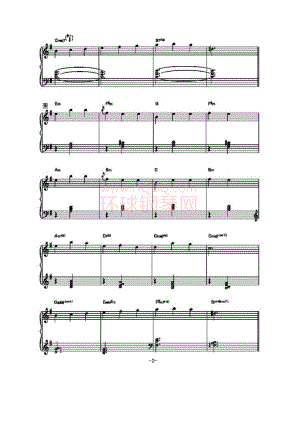 我的最爱（爵士钢琴） 钢琴谱.docx
