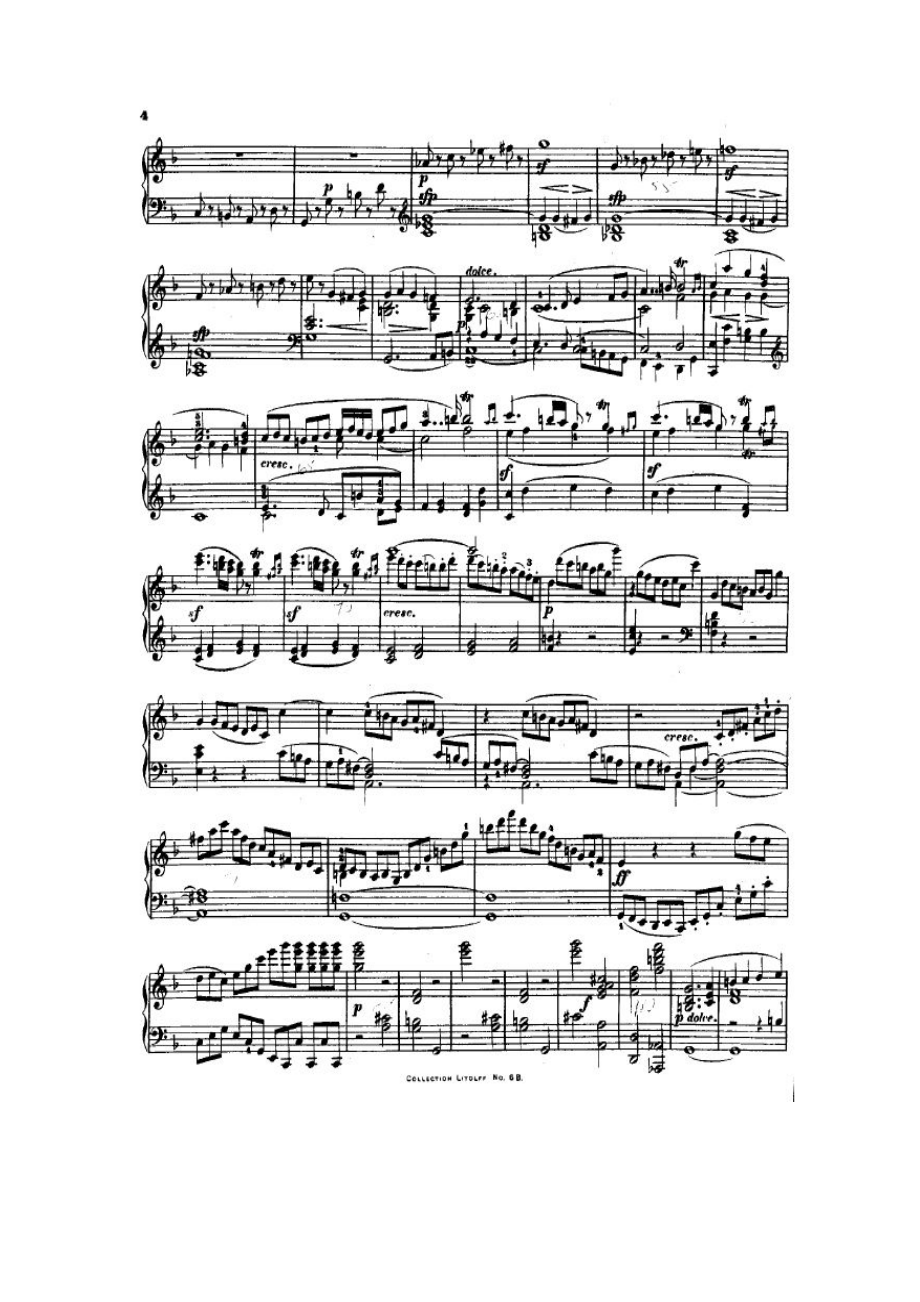 F大调第七弦乐四重奏 String Quartet No.7 in F Major Op.59 钢琴谱.docx_第2页