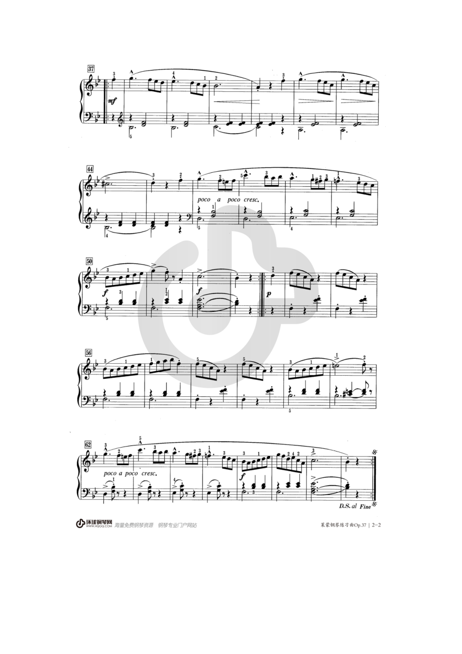 No.25——莱蒙钢琴练习曲Op.37 钢琴谱.docx_第2页