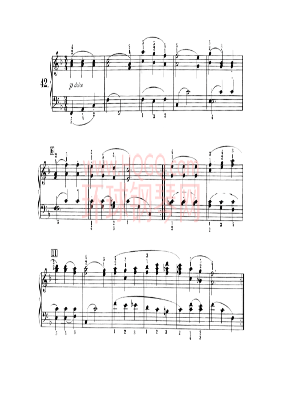 车尔尼钢琴初级教程 钢琴谱_41.docx_第1页