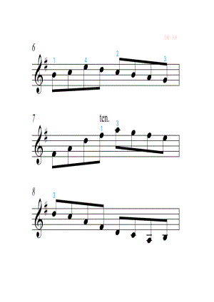 中音协小提琴考级1级练习曲2 提琴谱_3.docx