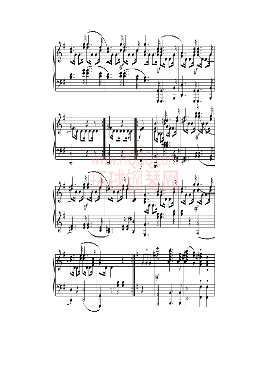 婚礼进行曲（原版） 钢琴谱.docx_第3页