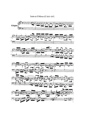 e小调第四组曲 Suite No.4 in e Minor HWV 429 钢琴谱.docx