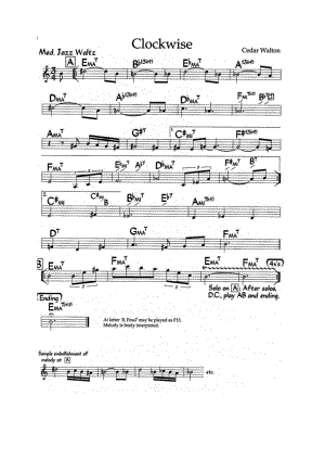 Clockwise（爵士钢琴曲） 钢琴谱.docx