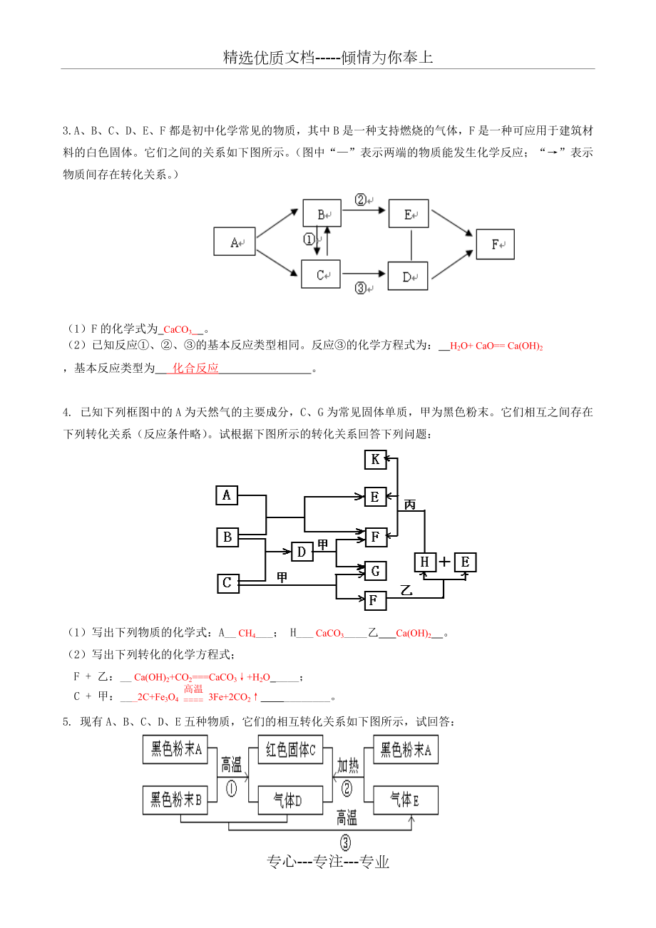 初三化学-复习专题：框图型推断题.doc_第2页