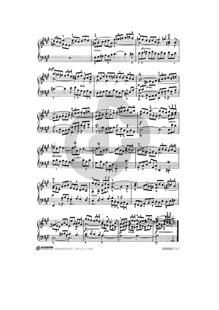 第一首BWV 806（选自《英国组曲》） 钢琴谱.docx_第2页