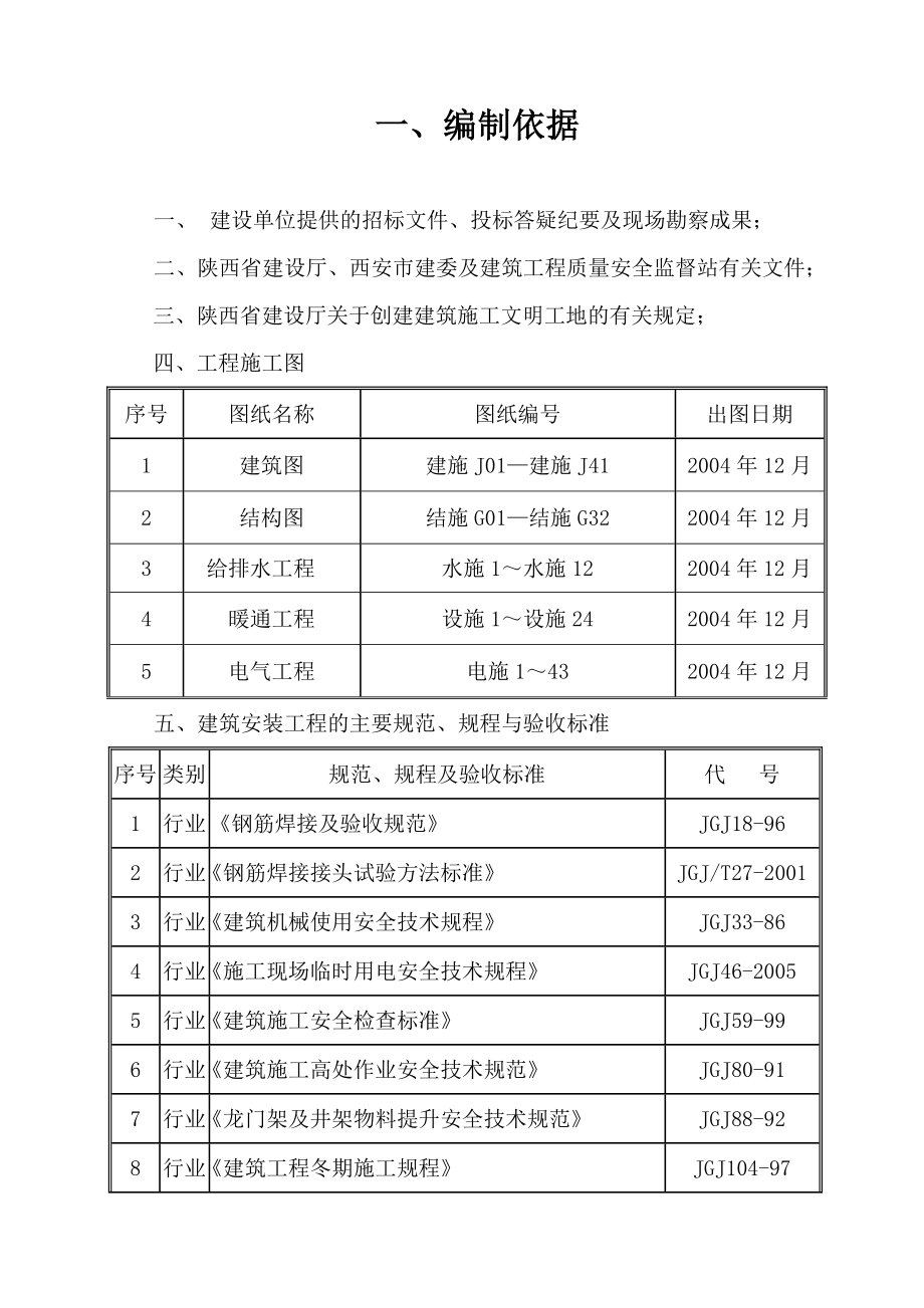 图书馆施工组织设计、分项施工方案.doc_第1页