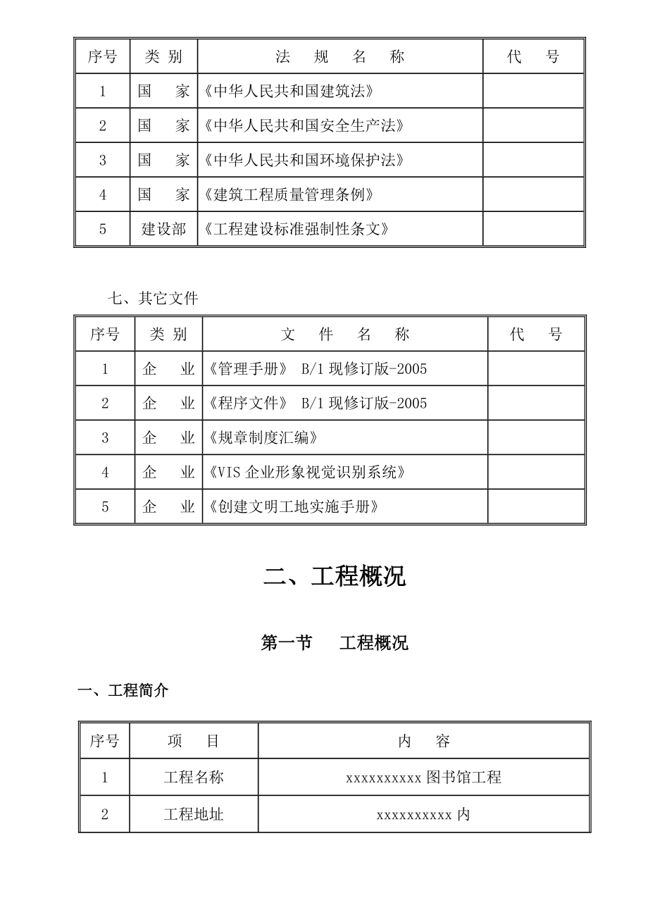 图书馆施工组织设计、分项施工方案.doc_第3页