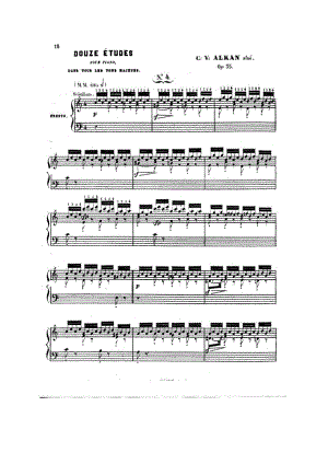 首大调练习曲 12 Etudes in All Major Keys Op.35 钢琴谱.docx