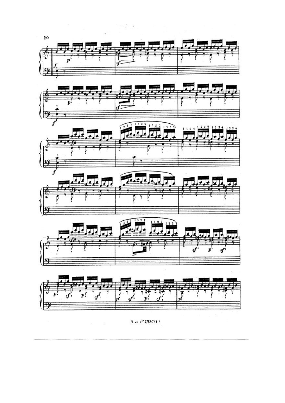 首大调练习曲 12 Etudes in All Major Keys Op.35 钢琴谱.docx_第3页