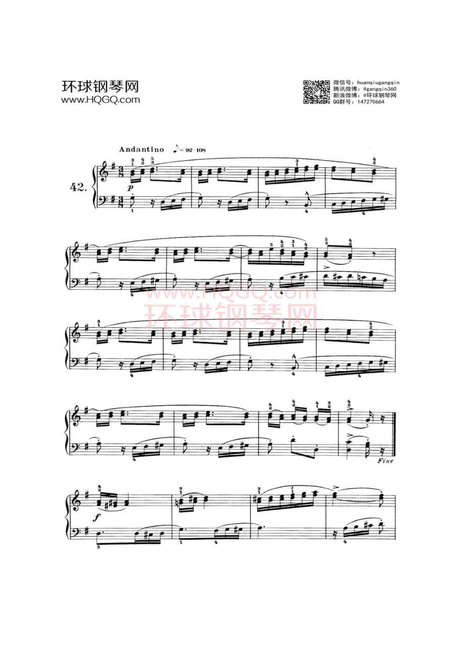 莱蒙作品37号钢琴练习曲集钢琴谱8.docx_第1页