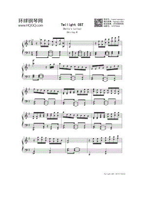 Twilight(暮光之城插曲) 钢琴谱.docx