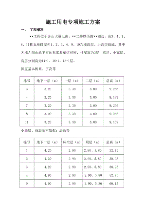 施工用电专项施工方案.doc