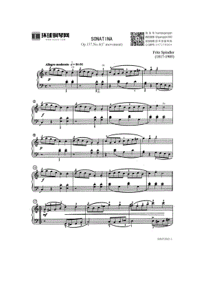 SONATINA(Op.157,No.4 1st movement) 钢琴谱.docx