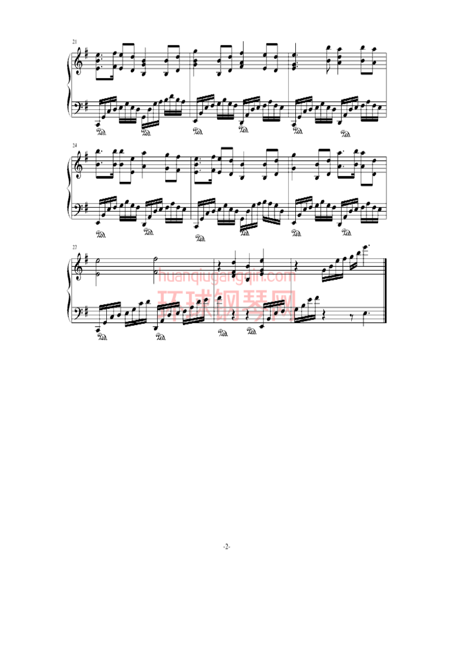 回梦游仙（游戏《仙剑奇侠传四》配乐） 钢琴谱.docx_第2页