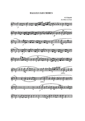 HALLELUJAH CHORUS（哈利路亚） 萨克斯谱.docx