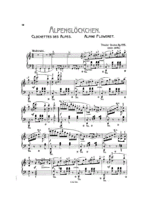 阿尔卑斯钟声 Clochettes des Alpes Op.175 钢琴谱.docx