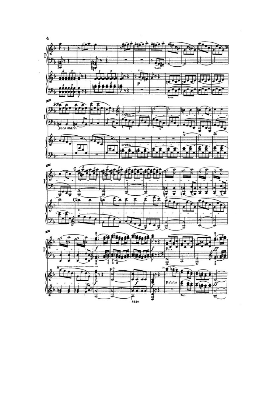 F大调第六交响曲“田园”Symphony No.6 in F Major Op.68 钢琴谱_1.docx_第3页