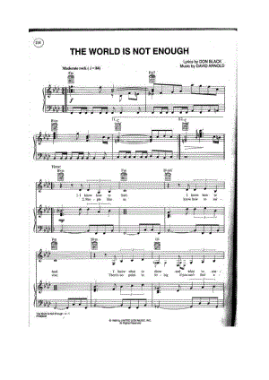 系列－詹姆斯·邦德－主题曲15首钢琴谱.docx