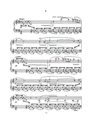 拉赫玛尼诺夫 音画练习曲2 Etudes tableaux Op.33 No.2 钢琴谱.docx