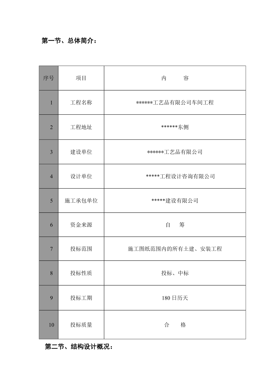 框架结构工厂车间施工组织设计.doc_第3页