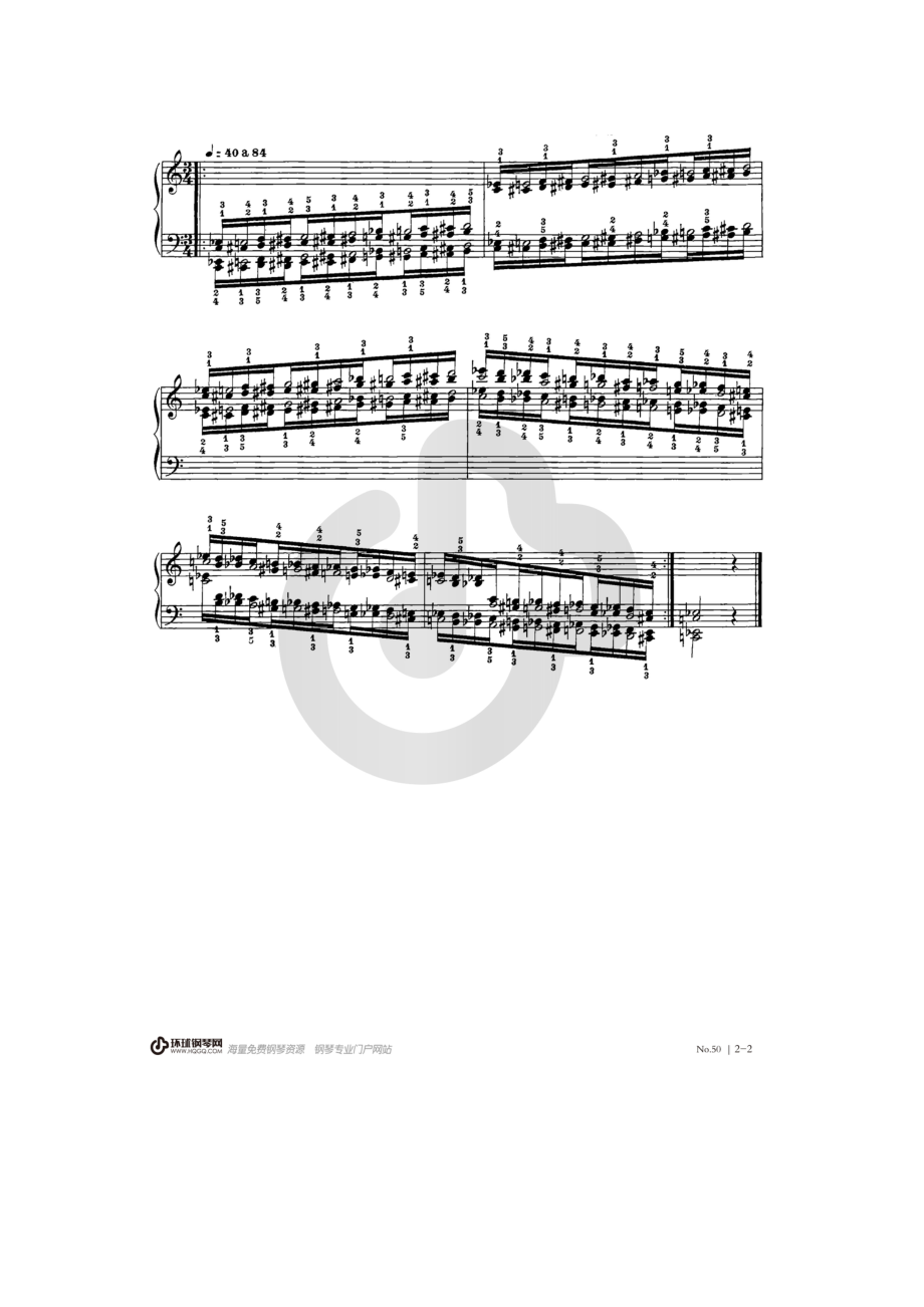 哈农钢琴练指法50 钢琴谱.docx_第2页
