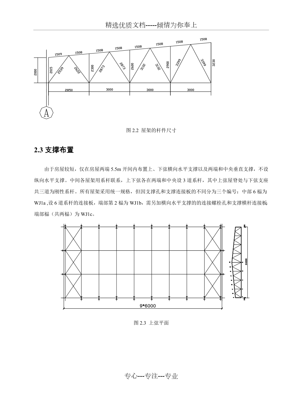 钢结构梯形屋架课程设计计算书(绝对完整).doc_第2页