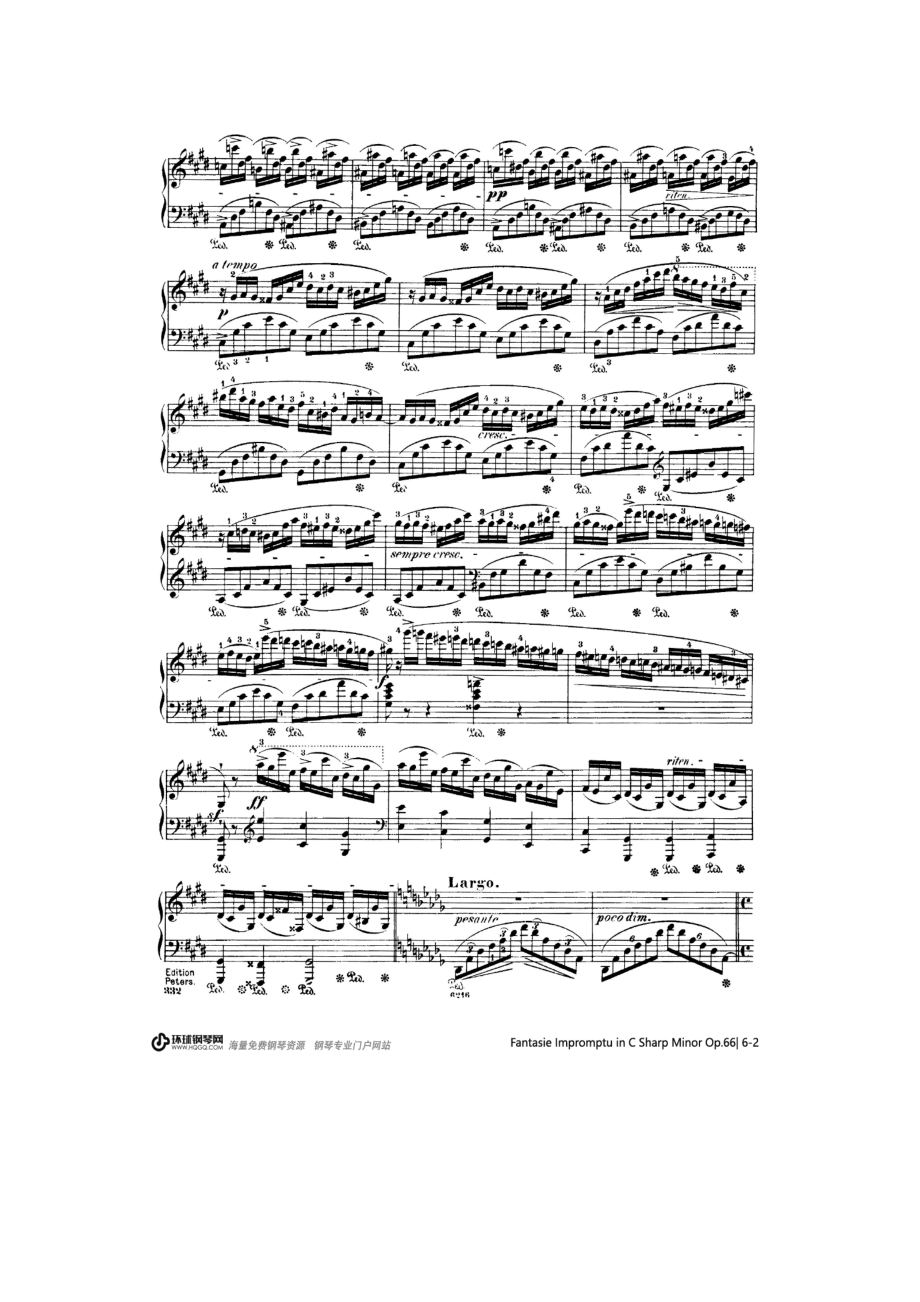 Fantasie Impromptu in C Sharp Minor Op.66 钢琴谱.docx_第2页