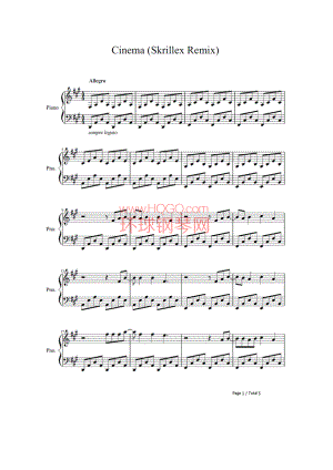 Cinema 钢琴谱.docx