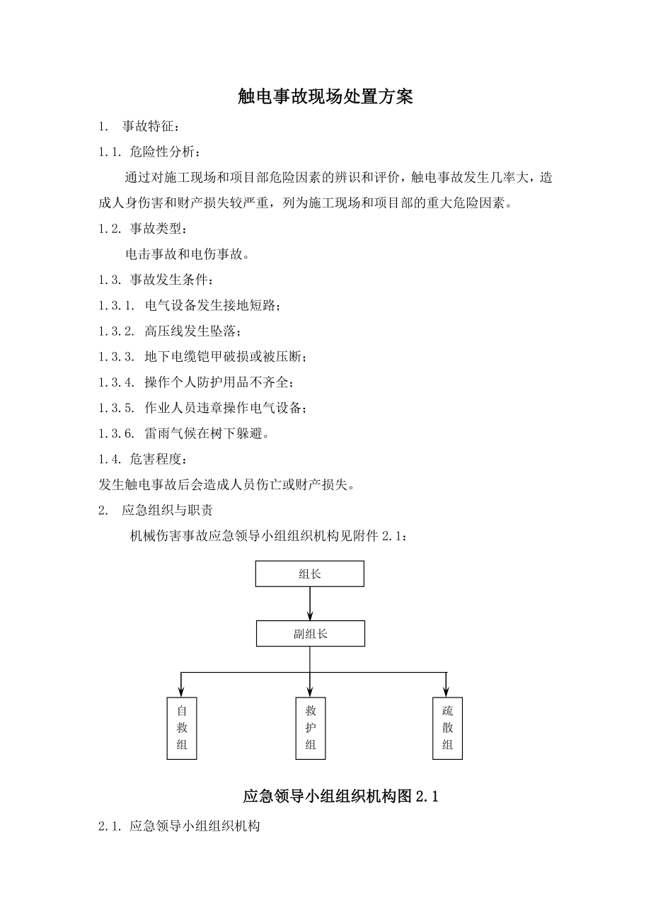 水电站安装工程触电事故现场处置方案.doc_第2页