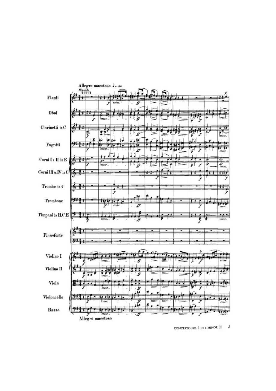 e小调第一钢琴协奏曲 Op.11 Piano Concerto No.1 in e Minor Op.11 钢琴谱_1.docx_第1页