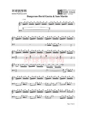 Dangerous 钢琴谱.docx
