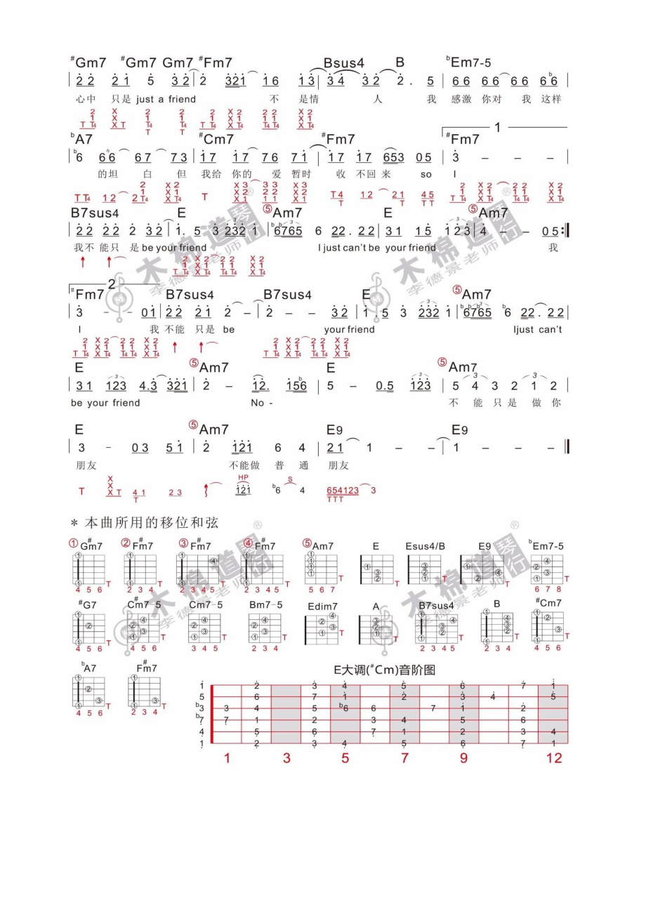 普通朋友吉他谱 吉他谱.docx_第2页