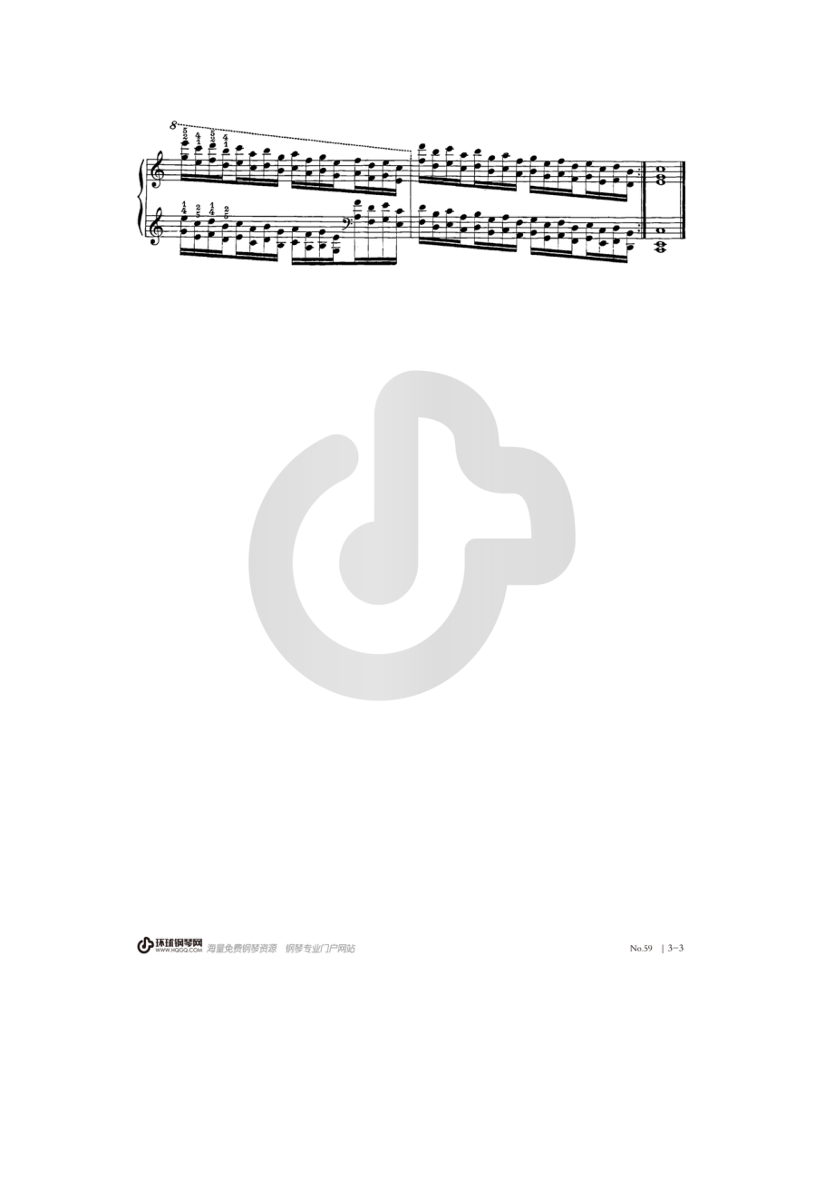 哈农钢琴练指法59 钢琴谱.docx_第3页