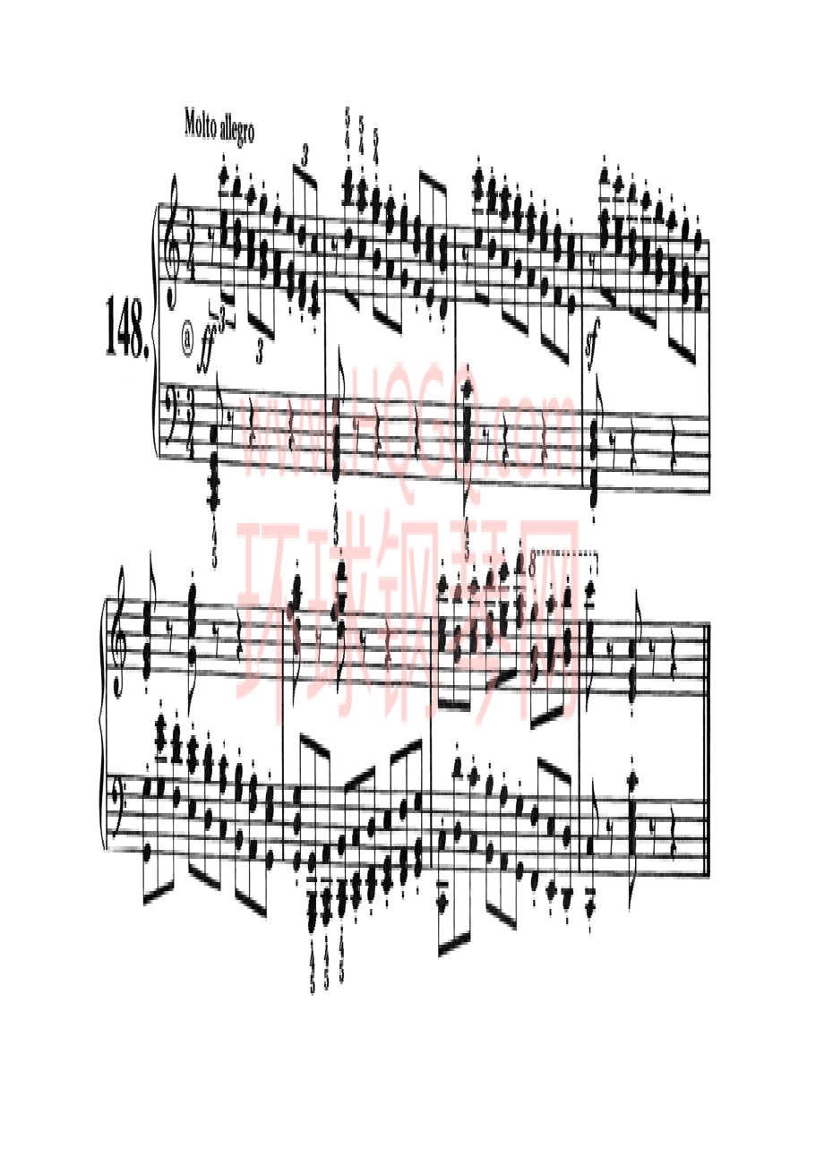 车尔尼821钢琴八小节练习曲160首 钢琴谱_148.docx_第1页