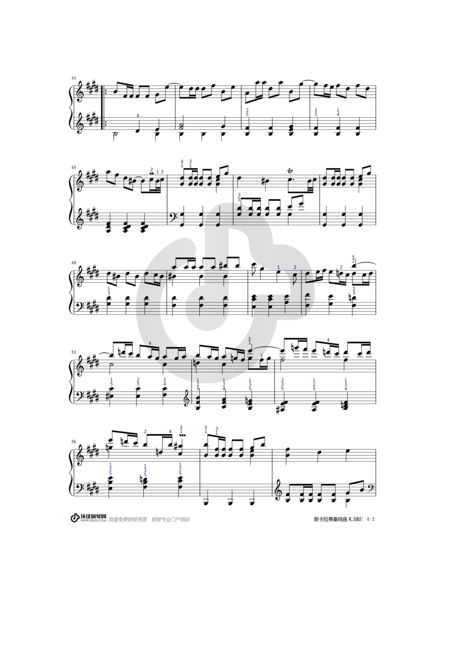 斯卡拉蒂奏鸣曲 K.380 钢琴谱.docx_第3页