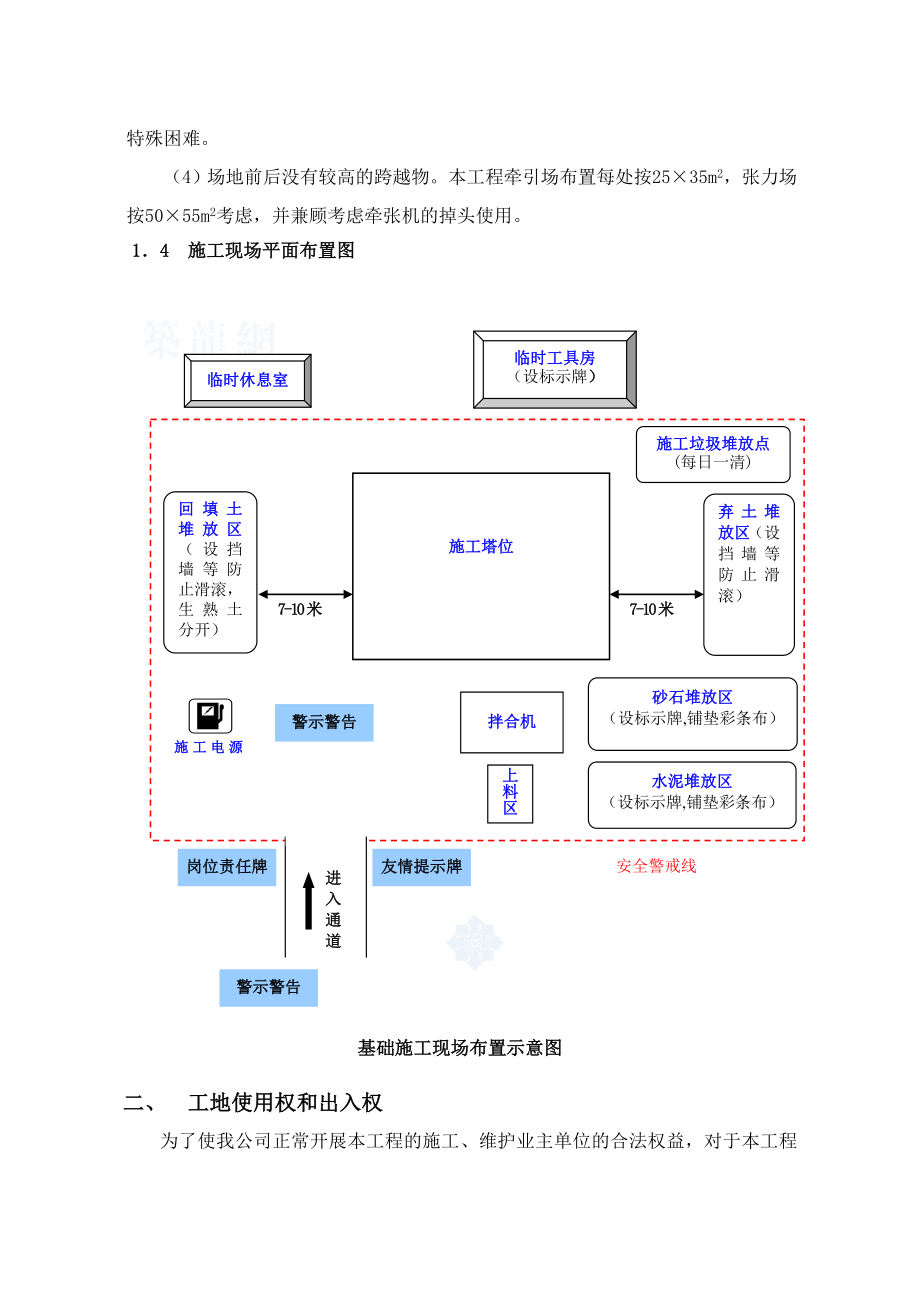 电力线路施工工地管理和施工平面布置.doc_第2页