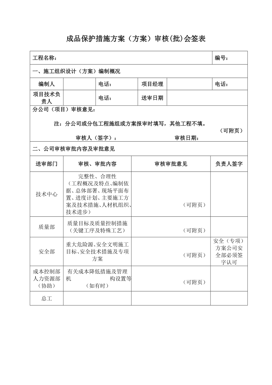 框剪结构、剪力墙结构成品保护方案.doc_第1页