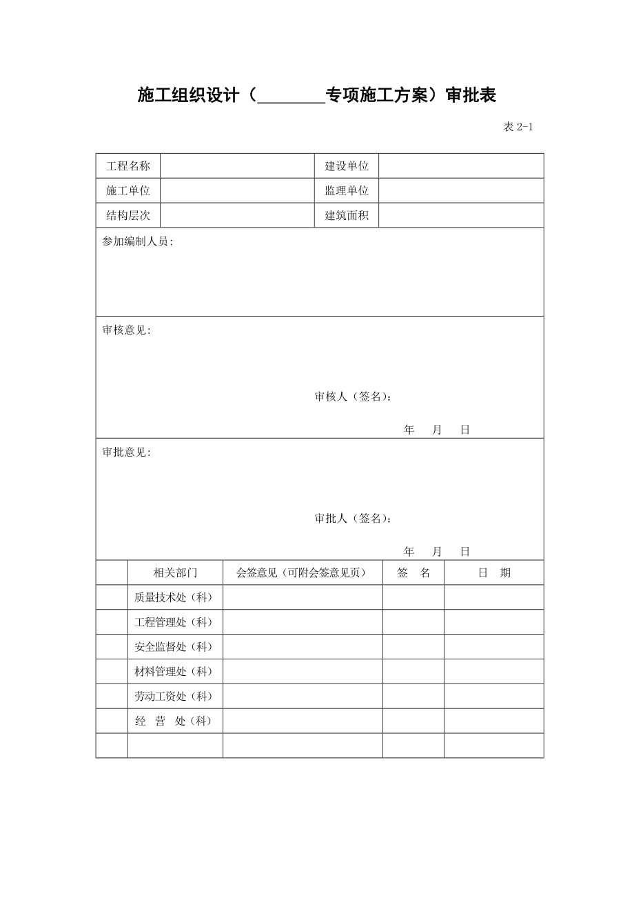 施工组织设计审批表.doc_第1页