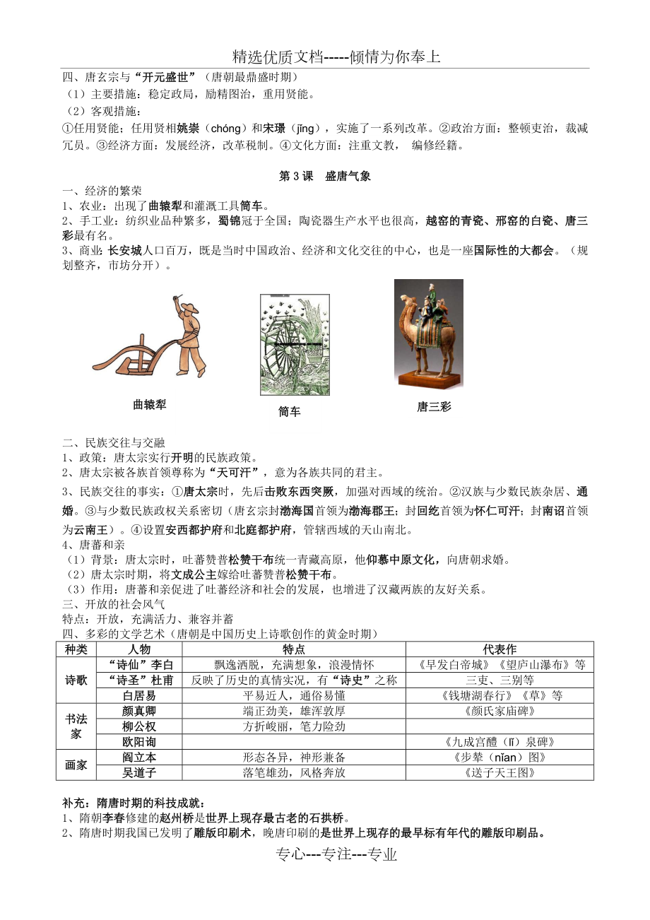 部编新七年级历史下册知识点总结.doc_第2页