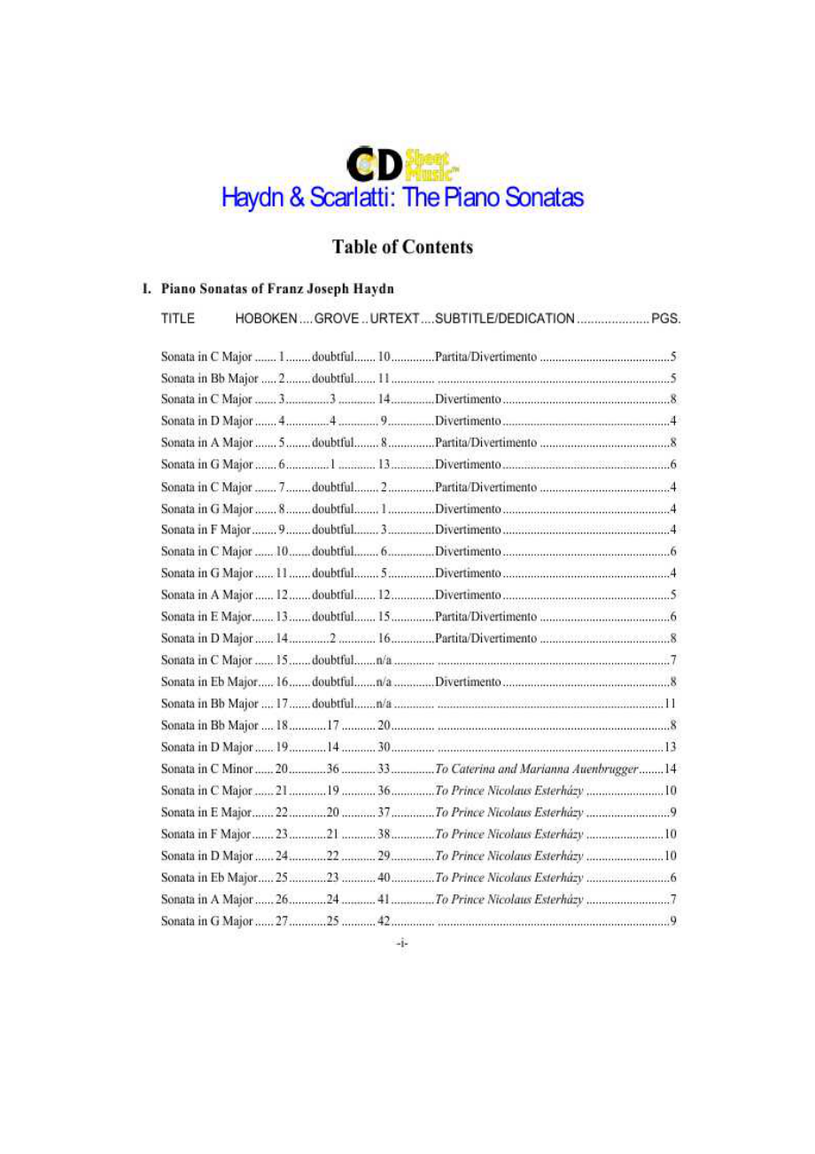 海顿52首钢琴奏鸣曲 钢琴谱_14.docx_第1页