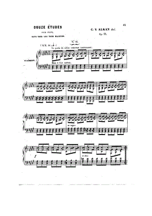 首大调练习曲 12 Etudes in All Major Keys Op.35 钢琴谱_4.docx