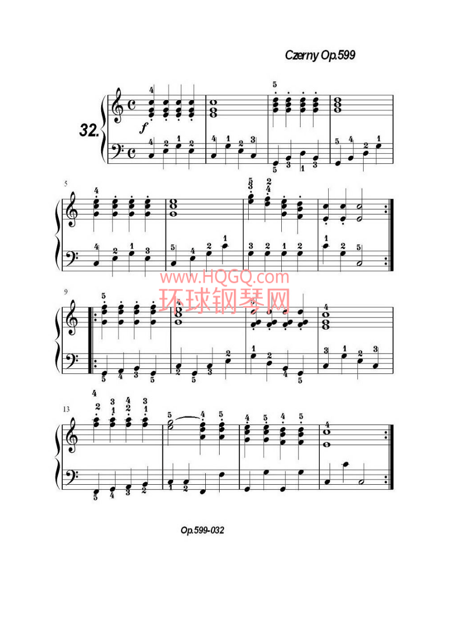 车尔尼练习曲OP599之031钢琴谱.docx_第2页
